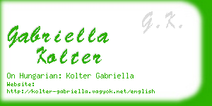 gabriella kolter business card
